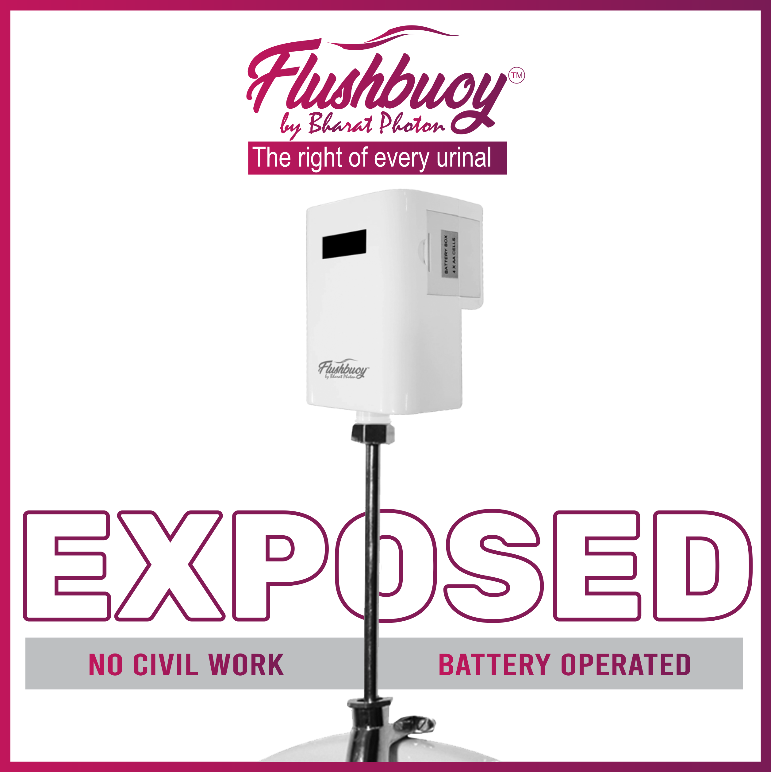 FlushBuoy - Exposed Urinal Sensor