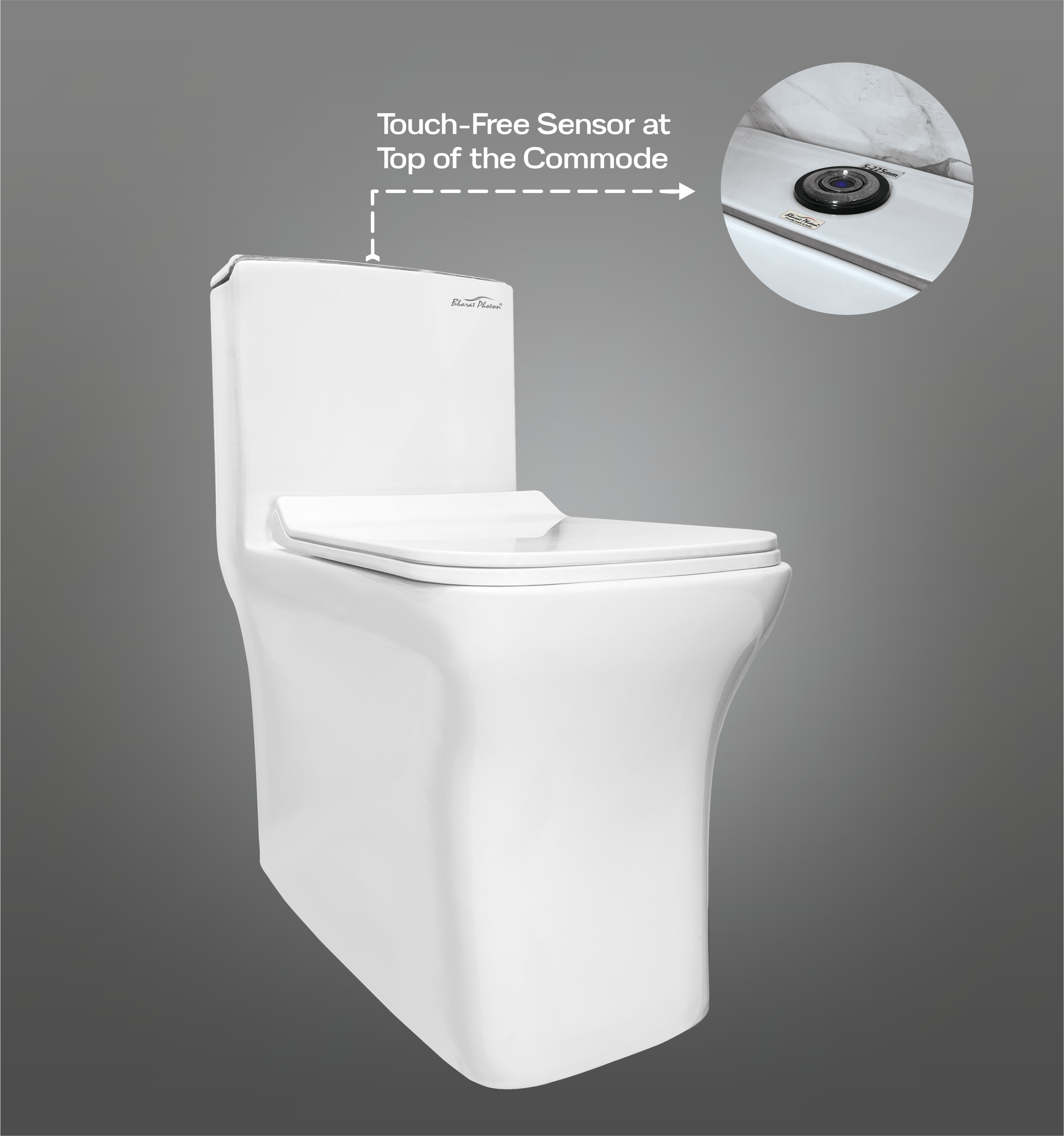 WC with Touchless Wave Sensor Flushing BP-Phoenix-4D